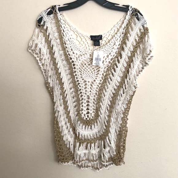 Say What? Tops - Question By Say What? Crochet Top